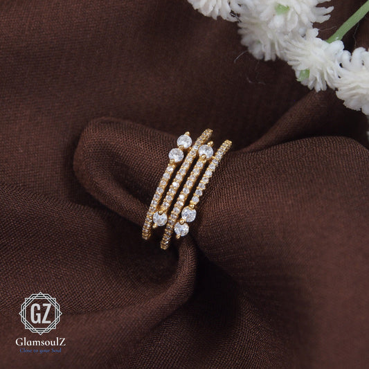 Elevate your style with our Gold plated daily wear finger rings from Glamsoulz. Shop now for trendy designs perfect for any occasion. Quality meets affordability!