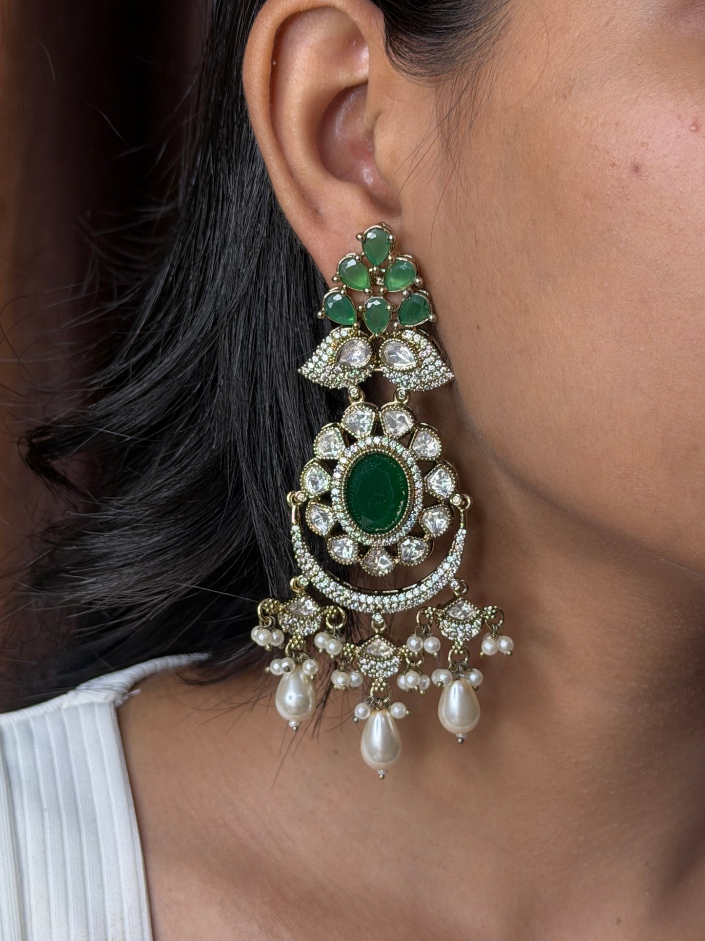 Premium Emerald AD Moissanite Necklace