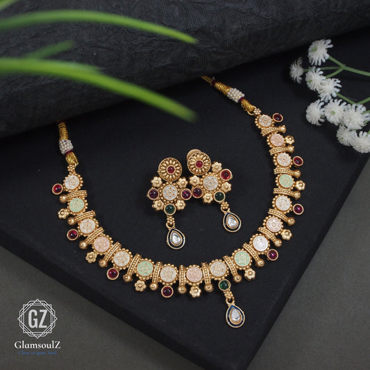 "Royal Charm Rajwadi Necklace Set Collection"