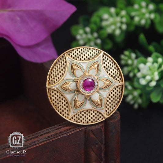 Elevate your style with our exquisite Rajwadi finger rings, a perfect blend of tradition and elegance. Shop now for the latest fashion trends!