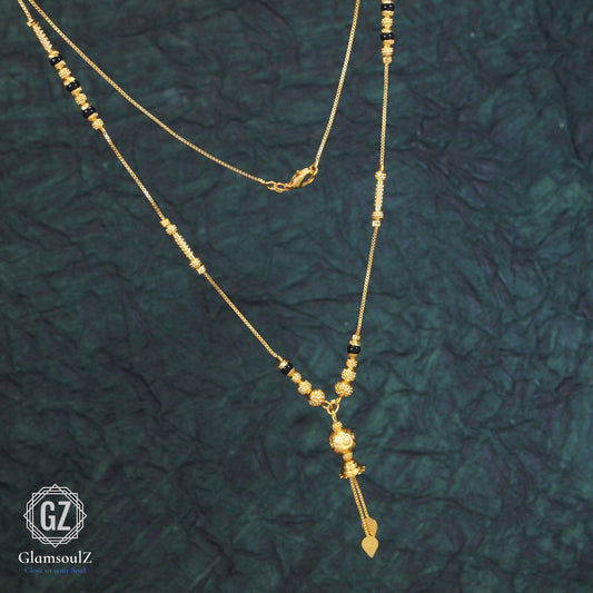 Elevate your everyday style with Glamsoulz' stunning daily wear diamond mangalsutras. Modern designs, exquisite craftsmanship, and sparkling diamonds for the contemporary woman. 