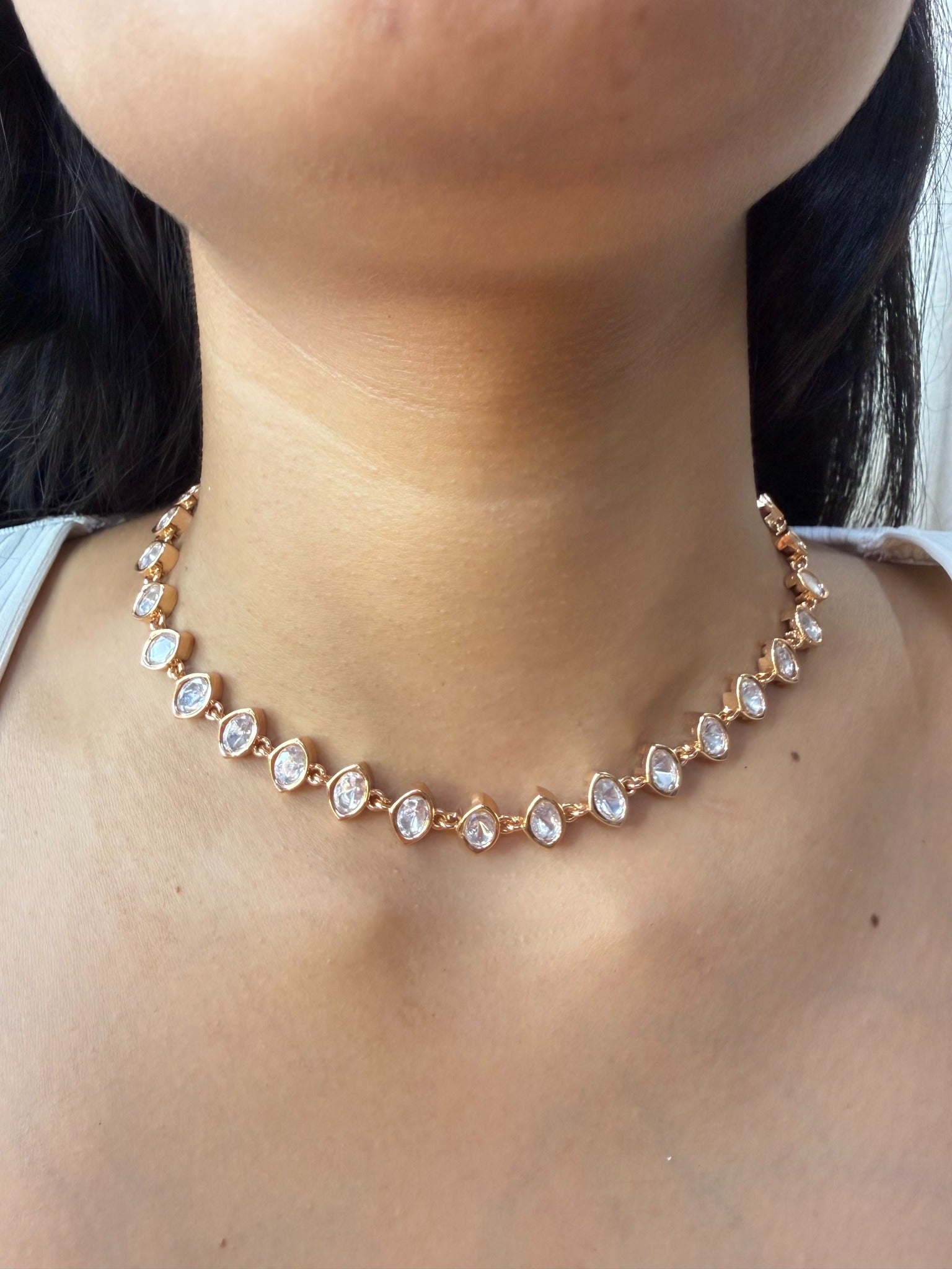 Moissanite Tennis Necklace for women by GlamsoulZ