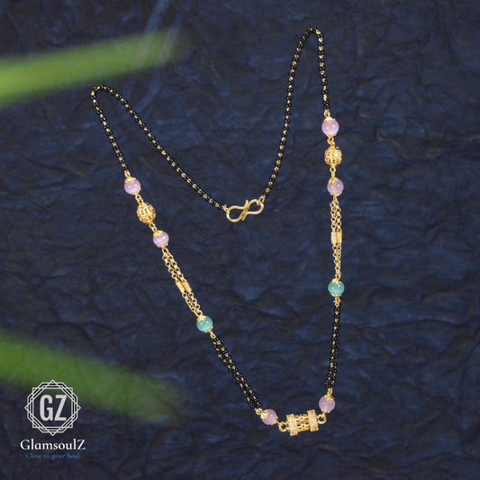 Elevate your style with our exquisite gold plated Mangalsutra from Glamsoulz. Perfect blend of tradition and elegance. Shop now for timeless beauty.